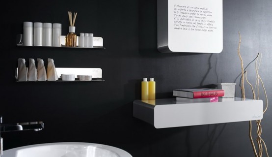 black bathroom interior design ideas 11