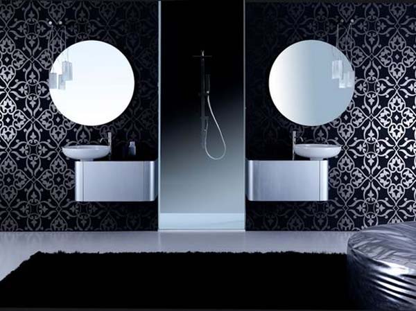 black bathroom interior design ideas 16