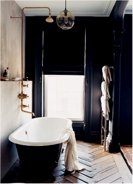 black bathroom interior design ideas 12