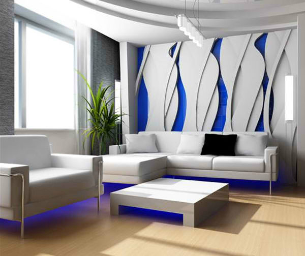 blue living room 