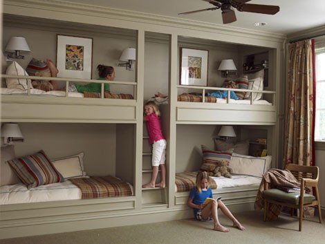 Four Kids One Room Bunk Beds - Interior Design Ideas, Home Designs ...