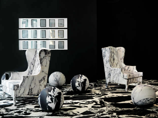 Soft Marble Armchair by Maurizio Galante