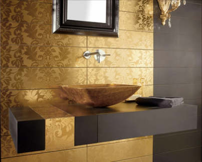 Luxury Black and Gold Bathrooms 