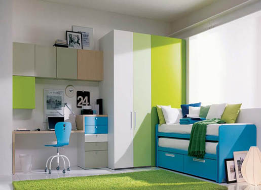 blue and green interior design ideas for teenage girl's rooms