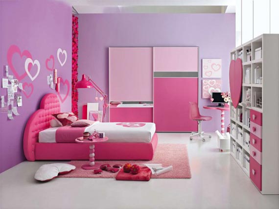 pink and purple dream interior design ideas for small teenage girls room