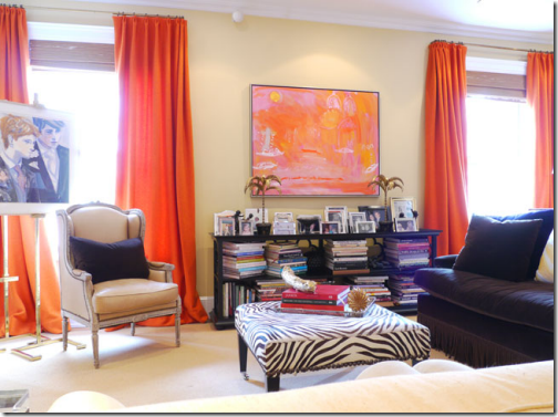 tangerine living room design ideas