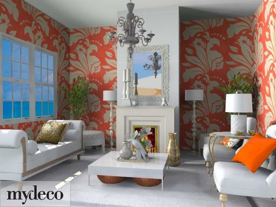 tangerine living room 2 ideas
