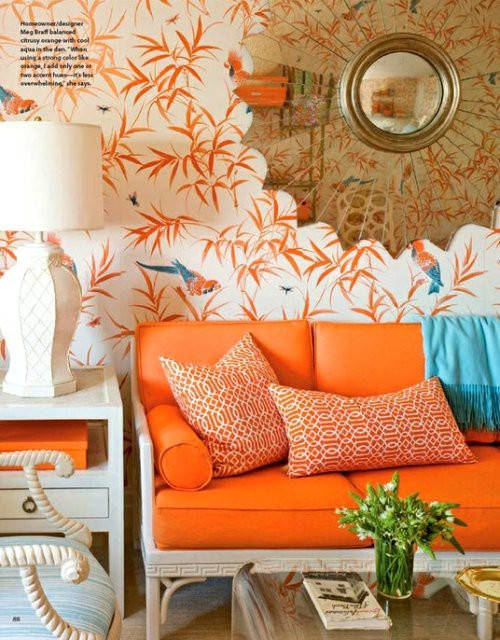 tangerine orange living room 15 ideas