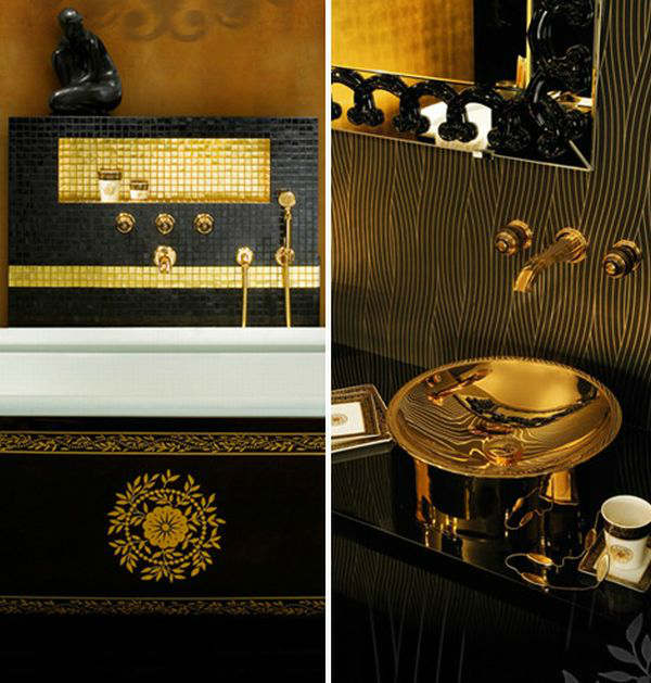 Luxury Black and Gold Bathrooms 7