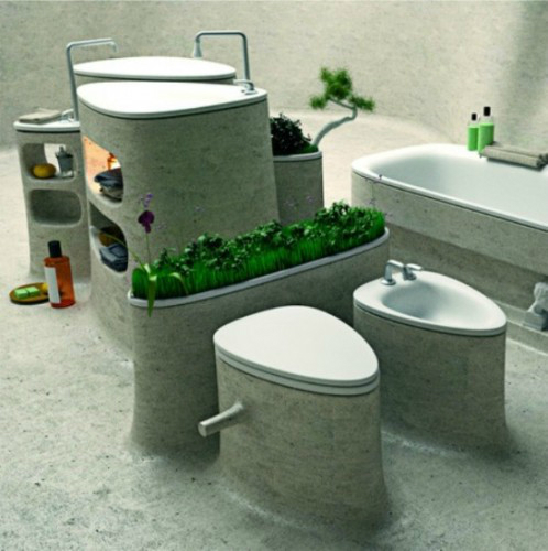 Bathroom with Plants 7