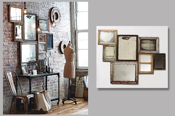 many antique  mirrors home decor ideas