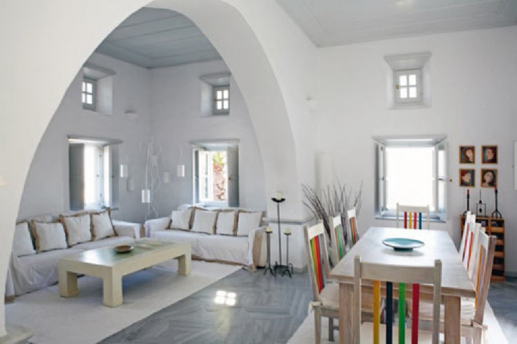 House Interior With Ancient Greek And Byzantine Tradition