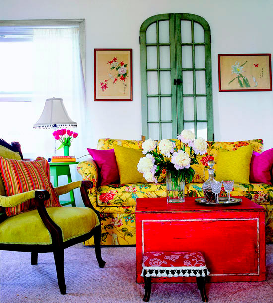 The Colorful Living Rooms Of Your, Colorful Living Room Furniture