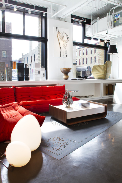 Red Living Room Interior Design Ideas 72