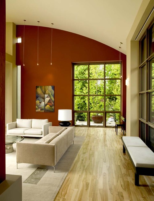 Red Living Room Interior Design Ideas 87