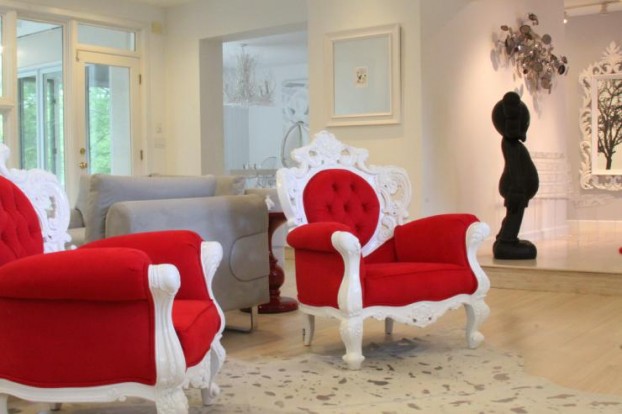 Red Living Room Interior Design Ideas 31