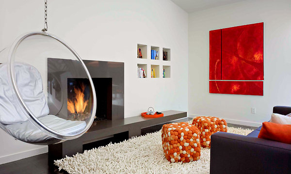 Red Living Room Interior Design Ideas 27