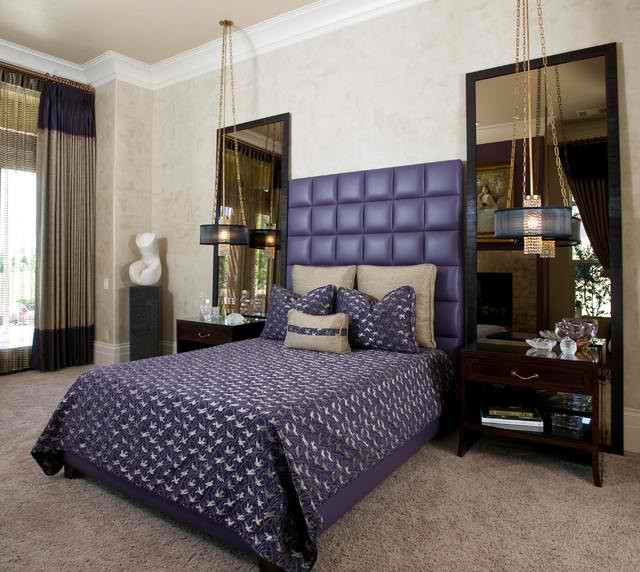 Glamorous Master Bedroom in Hollywood Regency Style