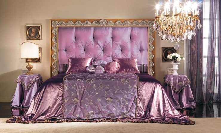 purple and gold luxury bedroom furniture