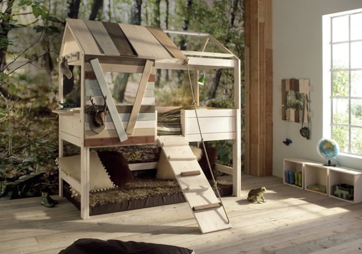 treehouse style bunk bed