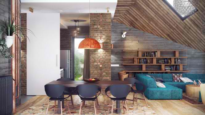 Industrial Loft 4 interior design ideas by Alexander Uglyanitsa
