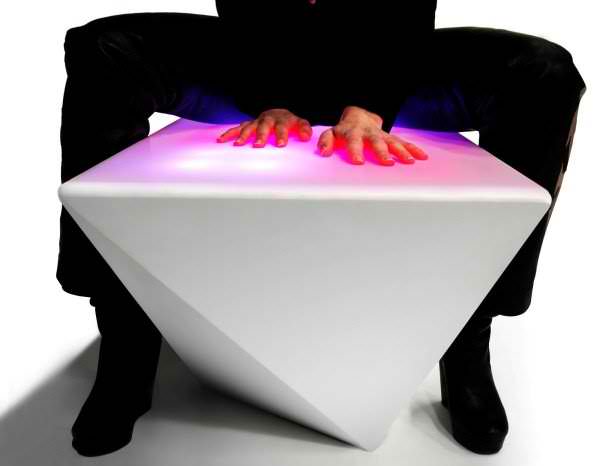 Interactive Multi Colored LED Light Benches by NunoErin
