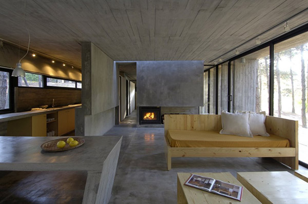 concrete living room 8