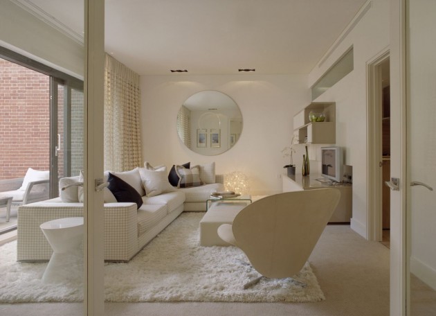 white contemporary living room by shh