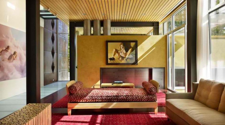 contemporary living room design by Vandeventer and Carlander Architects