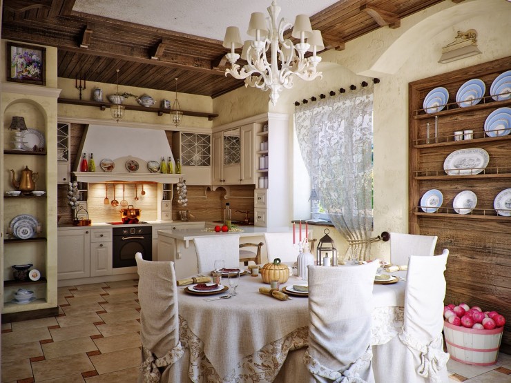 awesome country kitchen design by Svetlana Nezus Interior Designs