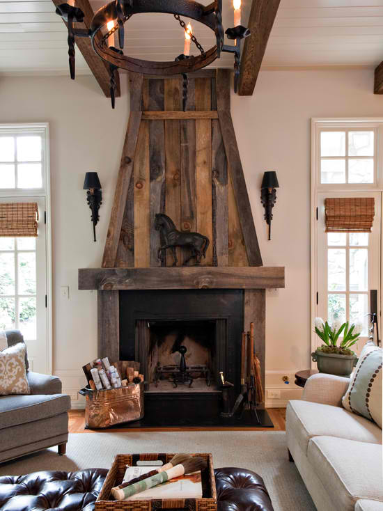 wood fireplace mantel  15