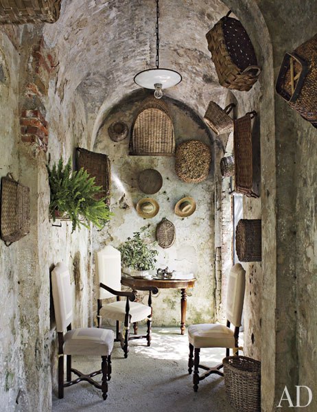 historic stone manor interiors