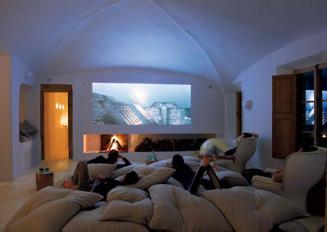 cave home theater room