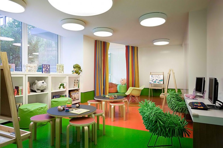 green kids playroom