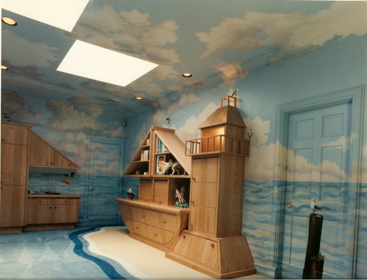 nautical kid;s playroom