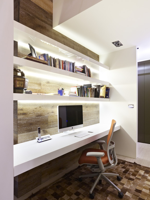 modern home office shelves ideas