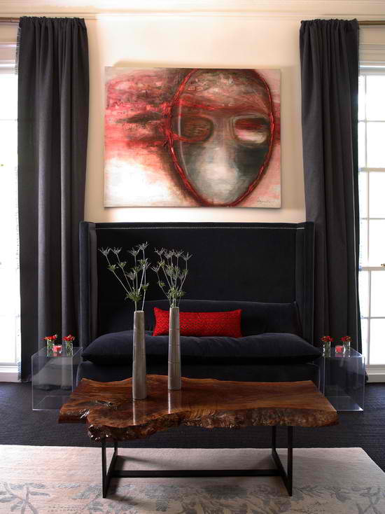 urban sophisticaterd living room by dillard design