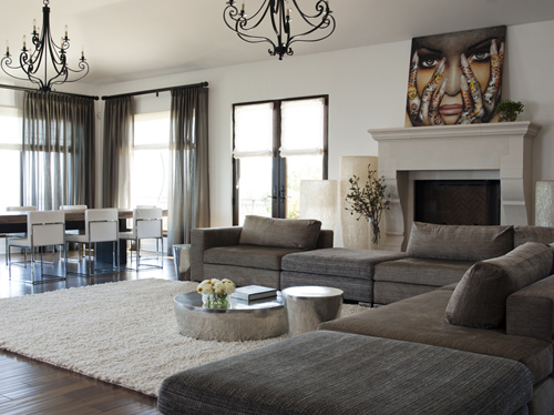 urban sophisticated living room by Lizette Marie Interior Design 