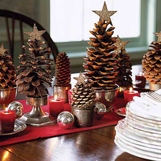 pinecone tree decor christmas craft ideas 12