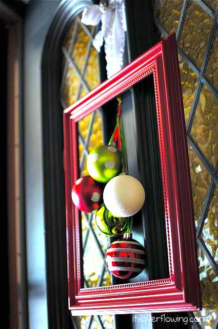 christmas ornament frame craft ideas for front door