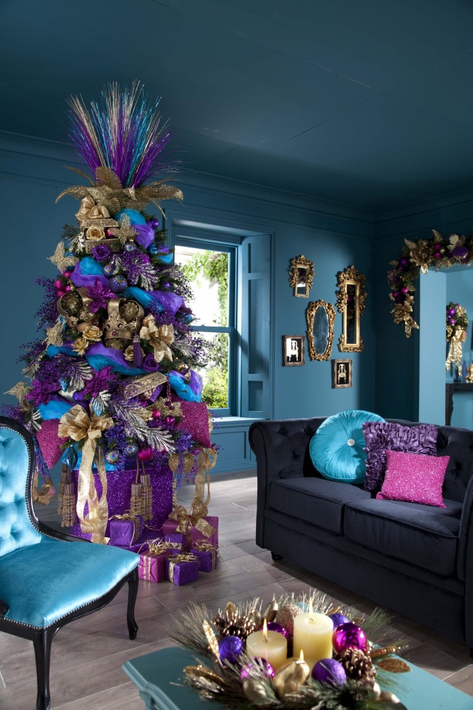 purple cristmas tree decorating ideas