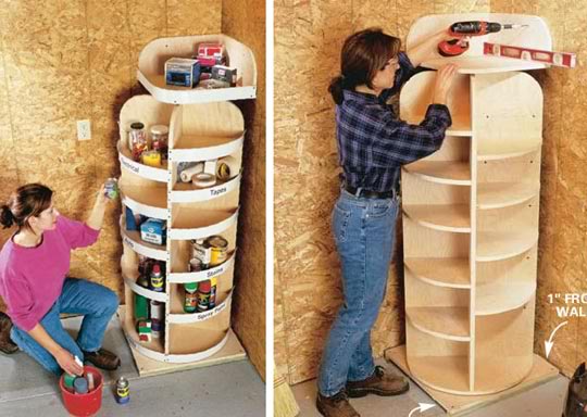 smart idea for corner shelves