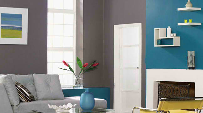 grey and blue wall colors