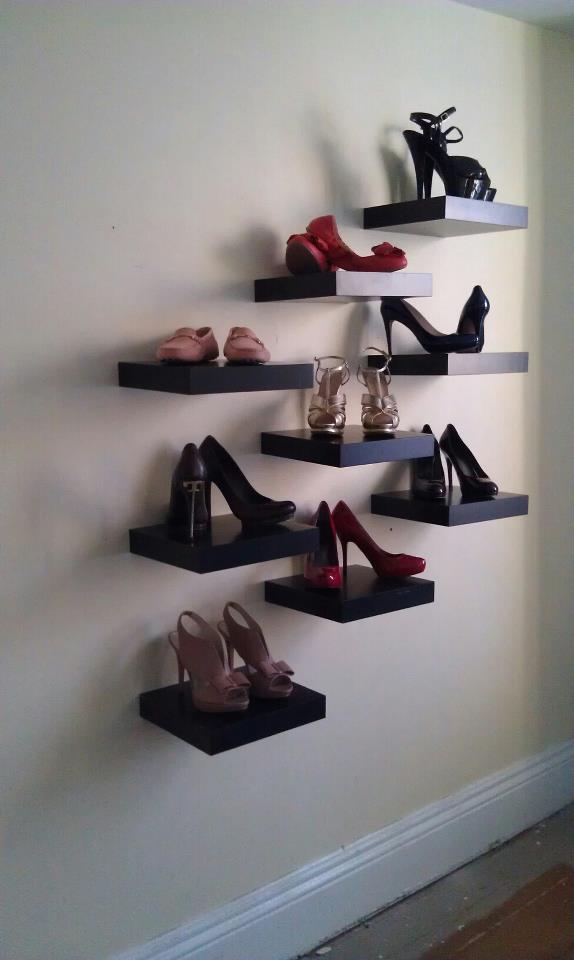 stairs for shoes as decor