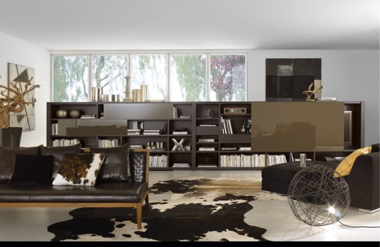 earth brown colors living room design