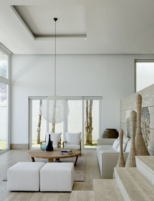 minimalist coastal living room design