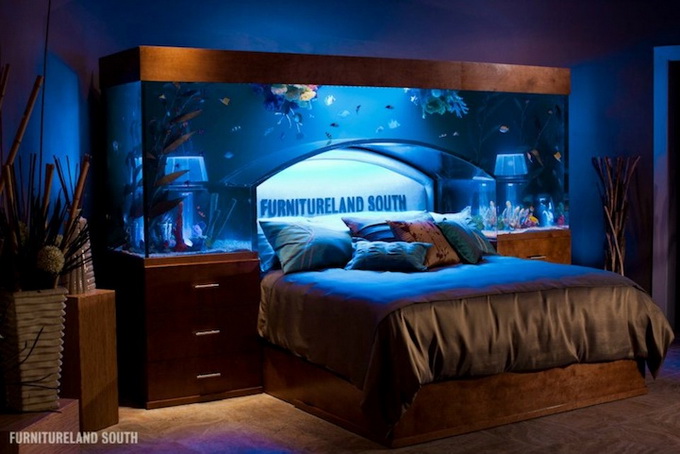 room 5 decorating ideas with aquarium