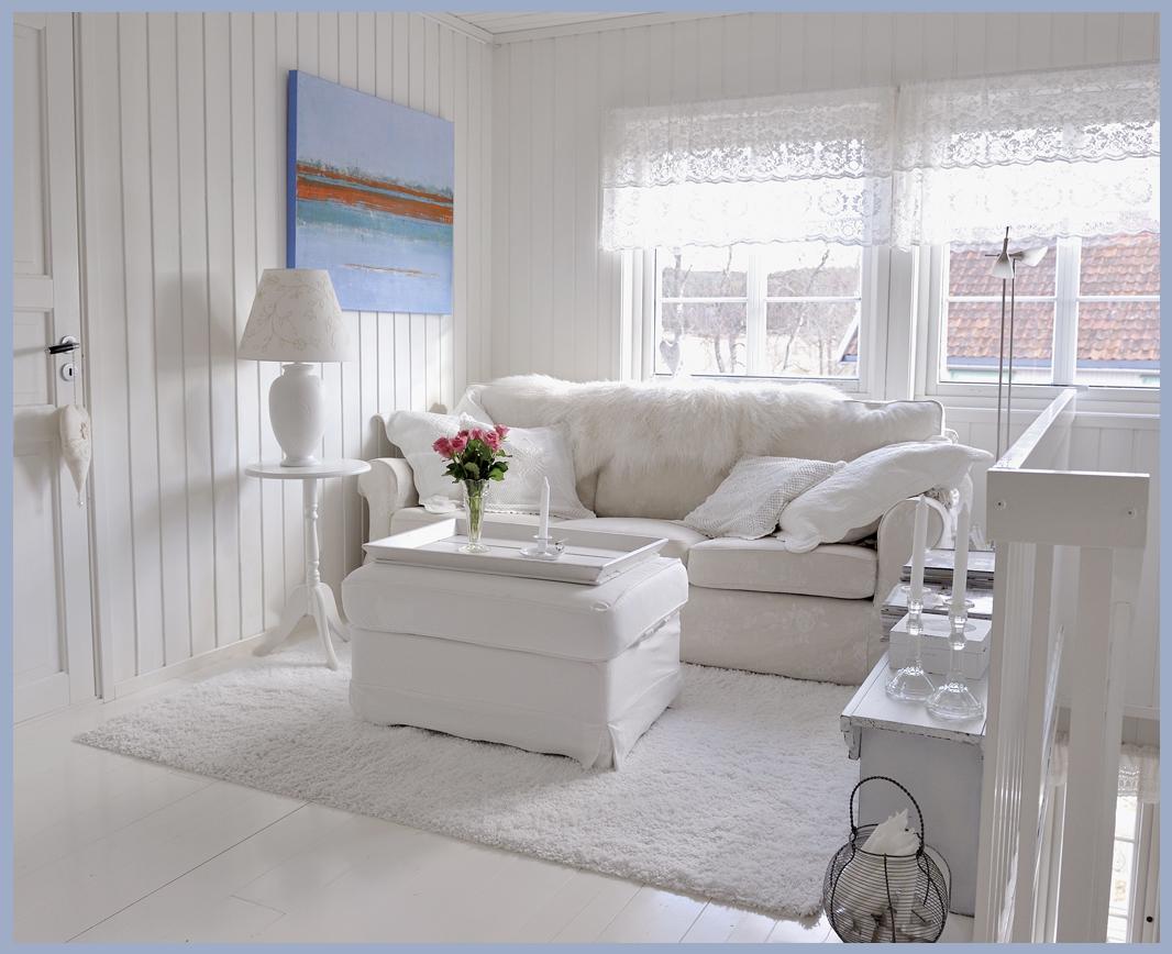 white shabby chic living room ideas