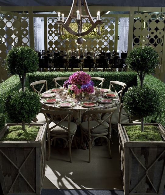 The Architectural Digest outdoor dining table