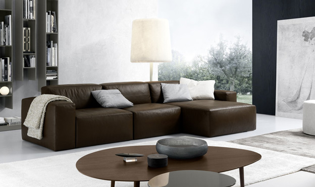 daniel brown leather sofa
